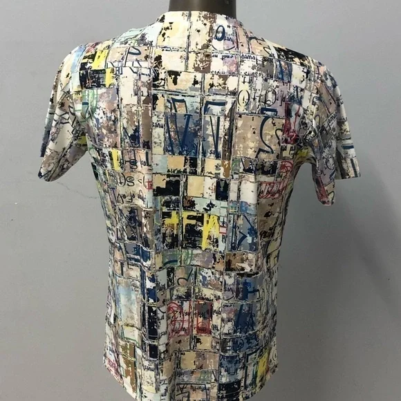 Steven land t-shirt vneck collage print regular - Picture 2 of 3